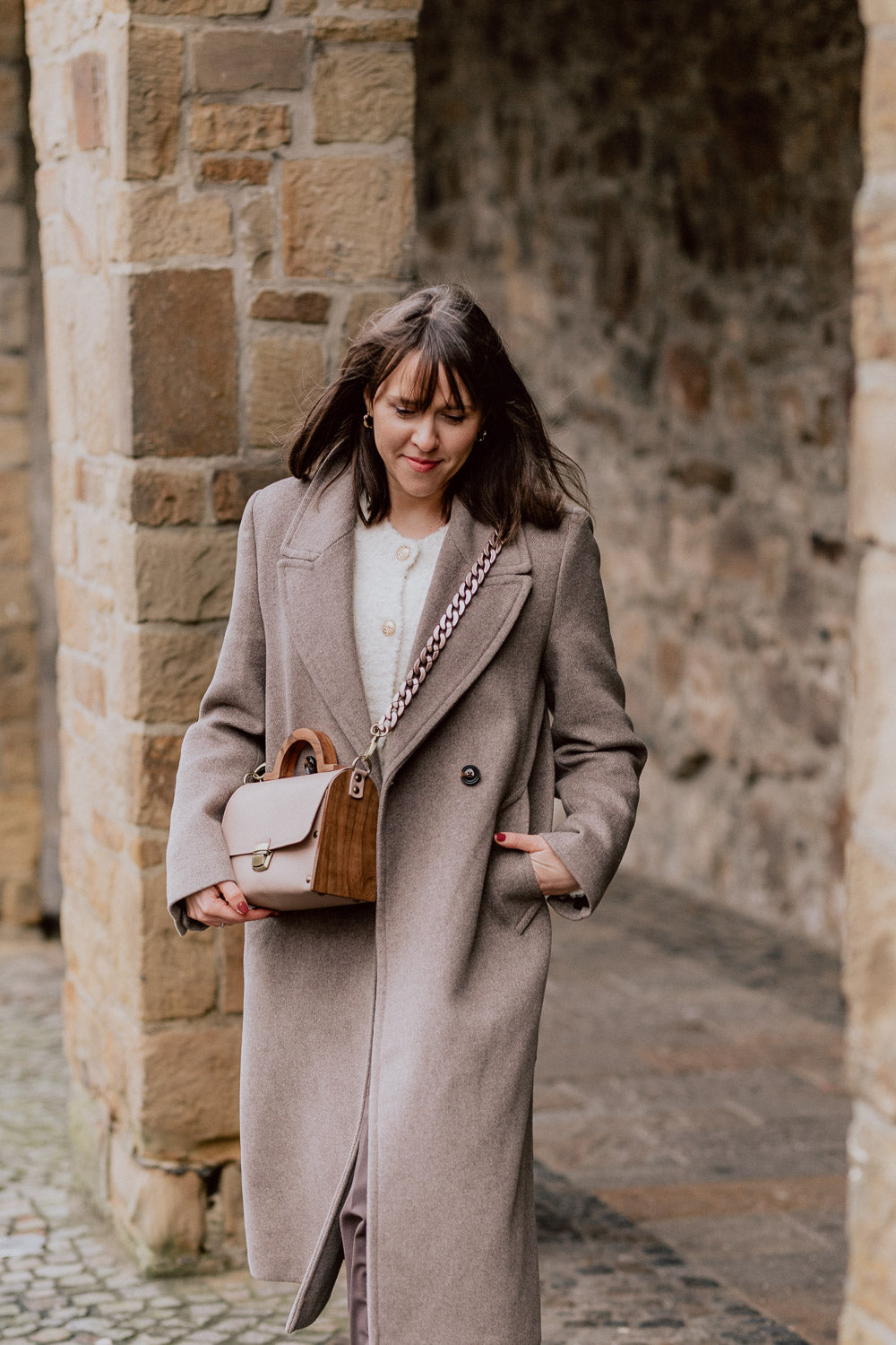 Handtasche "Walnut Rose"