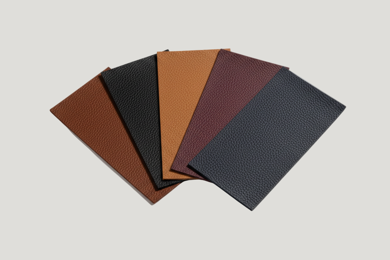 Leder mit Dollaro-Struktur in verschiedenen Farben